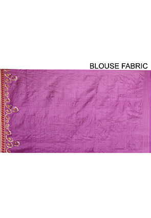 Banarasi Tussar Silk Saree in Light Purple