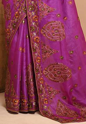 Banarasi Tussar Silk Saree in Pink