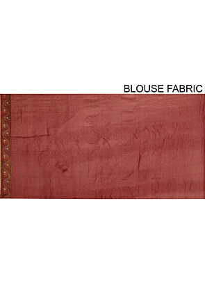 Banarasi Tussar Silk Saree in Maroon