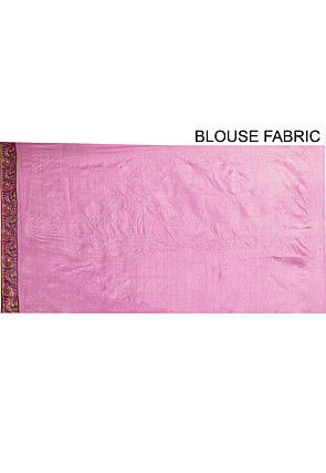 Banarasi Tussar Silk Saree in Pink
