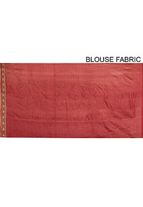 Banarasi Tussar Silk Saree in Red