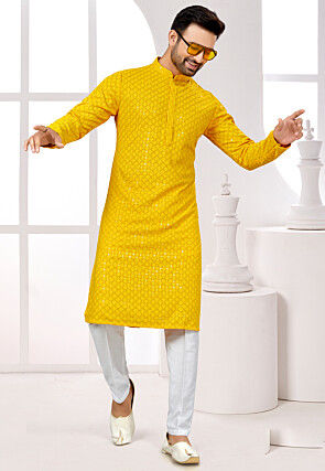 Buy Yellow Kurta Pajama for Men Online Latest Designs