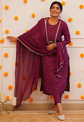 Buy online Purple Knitted Viscose Patiala from Churidars & Salwars for  Women by 27ashwood for ₹439 at 37% off