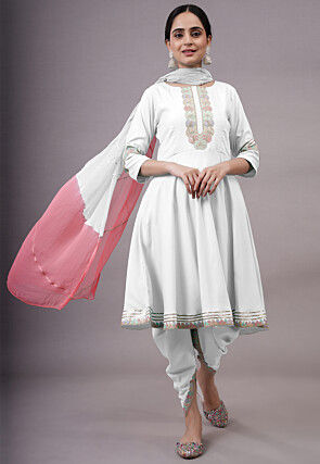White Punjabi Suits Salwar Kameez Buy Designer Indian Suits for Women Online Utsav Fashion