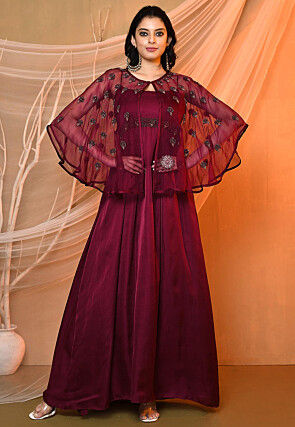 Red - Dresses - Indo-Western Dresses: Buy Indo-Western Outfits for Women  Online | Utsav Fashion