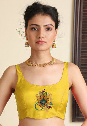 Mustard satin blouse sales