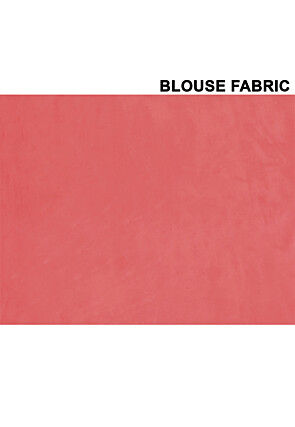 Embroidered Satin Georgette Saree in Peach