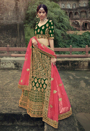 Discover more than 167 pastel green and pink lehenga latest