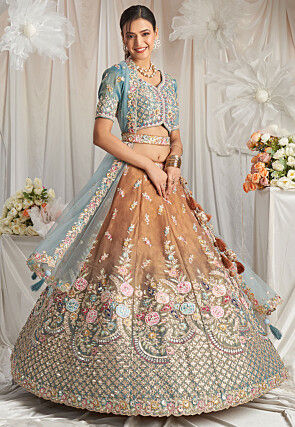 Tissue lehenga choli discount