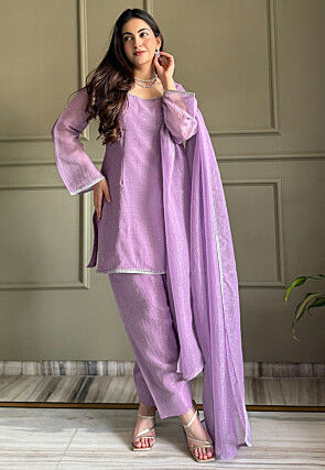 open lace back dress Tara Traditional Designer Purple Suit Set for Women Online  UrbanStree