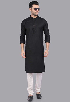 Kurta pajama cheap black for men