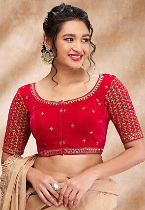 Velvet saree jacket designs on sale