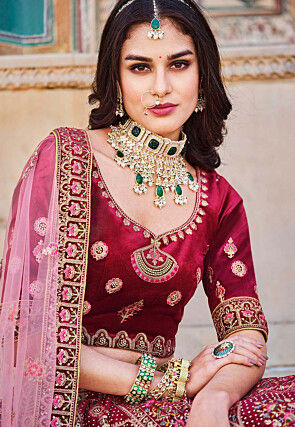 Update more than 158 pink lehenga for wedding reception