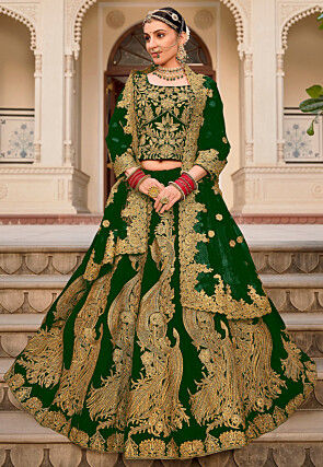Velvet lehenga saree outlet