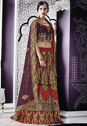 Beautiful Lehenga Choli at best price in Surat by Online Sarees Shopping |  ID: 8748793012