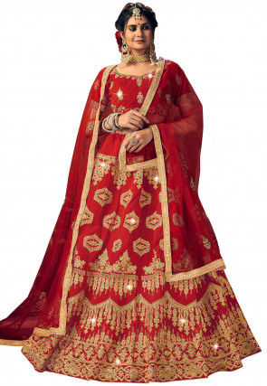 Buy Red Bridal Lehenga Cholis Online with Latest Design