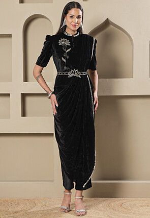 Black - Stone Work - Indo-Western Dresses: Buy Indo-Western Outfits for Women Online | Utsav Fashion Black - Stone Work - Indo-Western Dresses: Buy Indo-Western Outfits for Women Online | Utsav Fashion