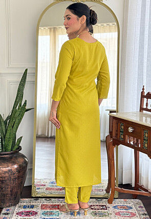 Embroidered Viscose Rayon Pakistani Suit in Light Green