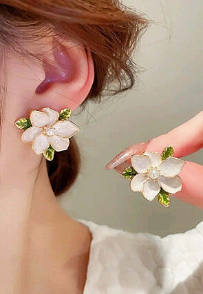 Enamel Filled Earrings