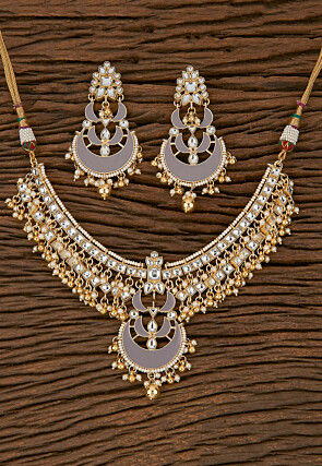 Enamel Filled Necklace Set