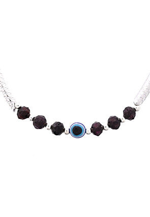 Evil Eye Beaded Adjustable Anklet Pair
