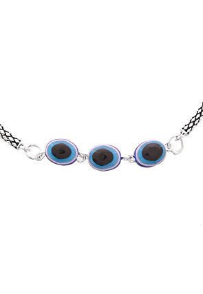 Evil Eye Beaded Adjustable Anklet Pair