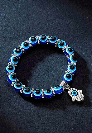 Evil Eye Beaded Adjustable Bracelet