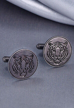 Fiery Tiger Metallic Cufflink Pair