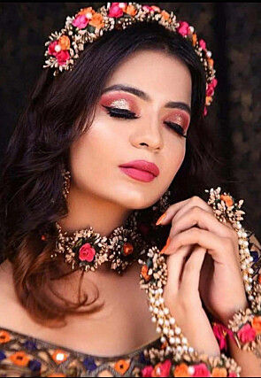 Floral Choker Necklace Set