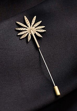 Floral Metallic Lapel Pin