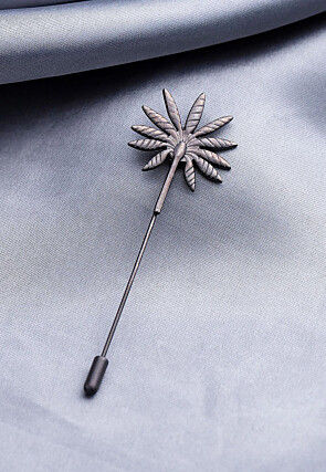 Floral Metallic Lapel Pin