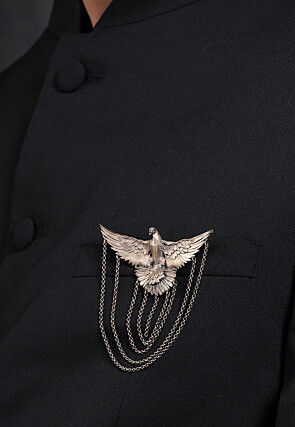 Flying Phoenix Metallic Brooch