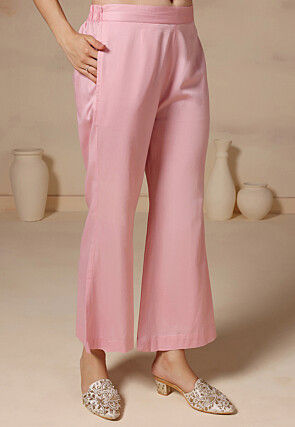 Foil Printed Pure Georgette Pakistani Suit in Pink