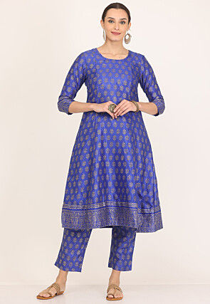 Buy online Indigo Bell Sleeves Kurta Palazzo Set from ethnic wear for Women  by Juniper for ₹1230 at 70% off | 2024 Limeroad.com