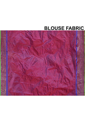 Gadwal Handloom Saree in Red