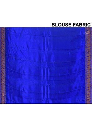 Gadwal Pure Silk Handloom Saree in Orange