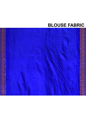 Gadwal Pure Silk Handloom Saree in Peach