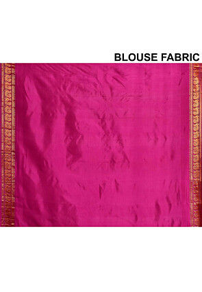 Gadwal Pure Silk Handloom Saree in Royal Blue