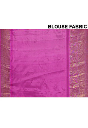 Gadwal Pure Silk Handloom Saree in Teal Blue