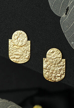 Gold Plated Metallic Earrings
