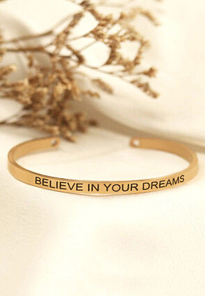 Golden Polished Adjustable Bracelet