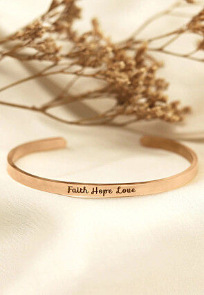 Golden Polished Adjustable Bracelet