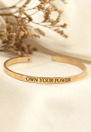 Golden Polished Adjustable Bracelet