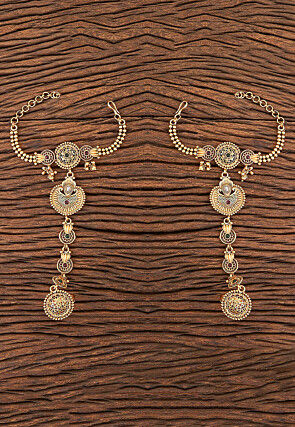 Golden Polished Adjustable Haath Phool