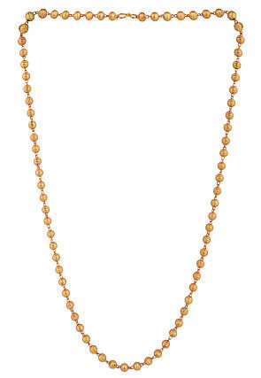 Golden Polished Beaded Neck Chain