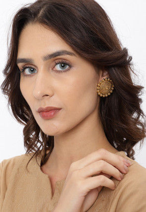 Golden Polished Earrings