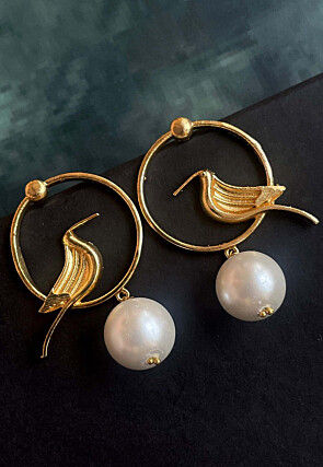 Golden Polished Earrings