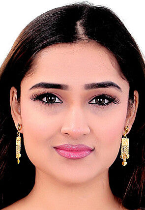 Golden Polished Earrings