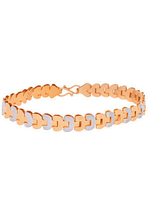 Golden Polished Men Bracelet
