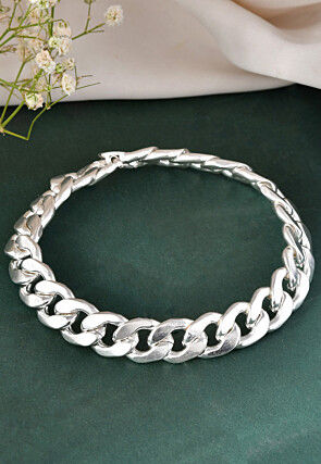 Golden Polished Men Bracelet